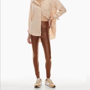 Aritzia Wilfred Free Tan Daria Pants
